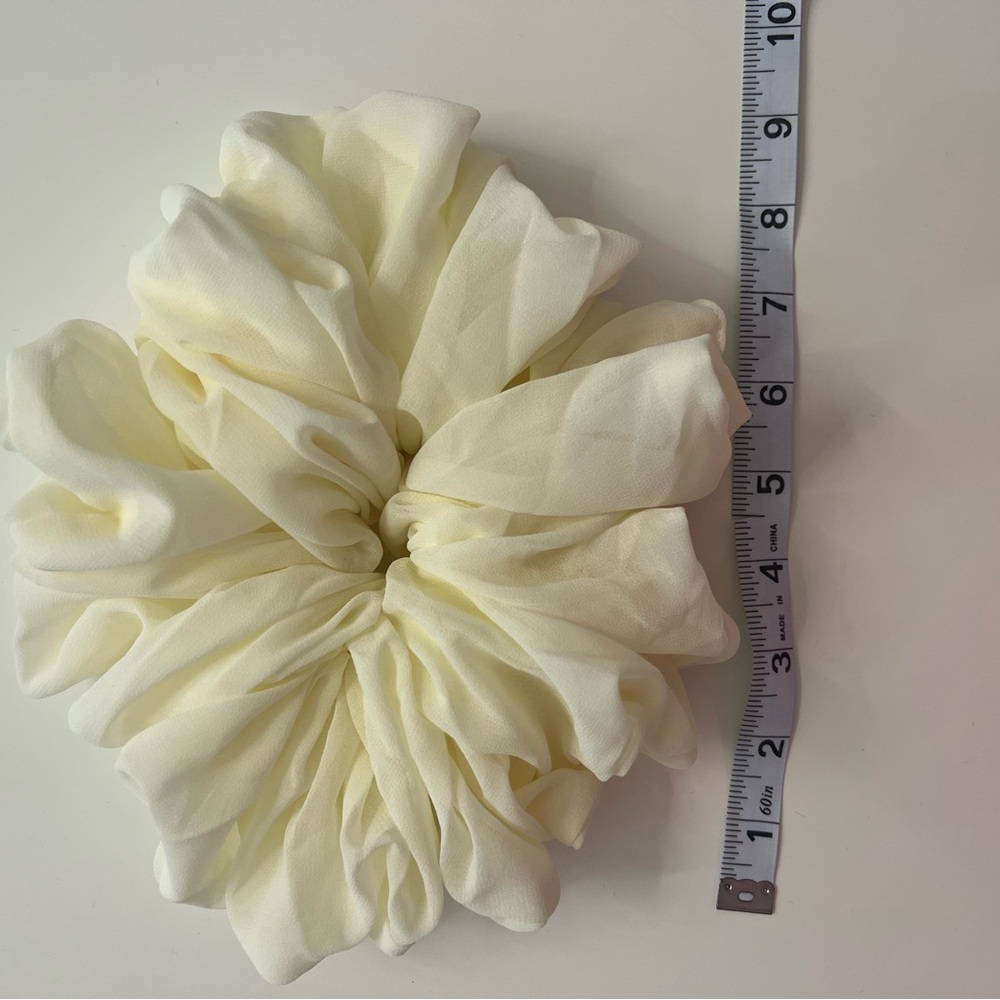 Oversized (XXL) Scrunchies for Thick Hair,Made of Soft Chiffon,9 Inches Wide. - Picture 2 of 3